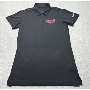 NIKE USATF Womens Polo Size Medium Short Sleeve Golf Shirt USA Track Field *READ